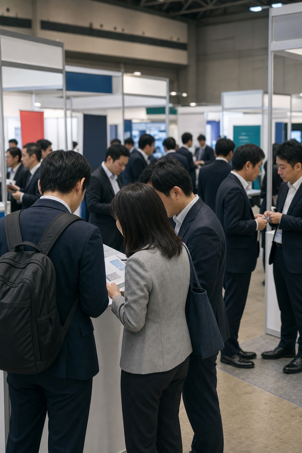 ビジネス展示会での交流